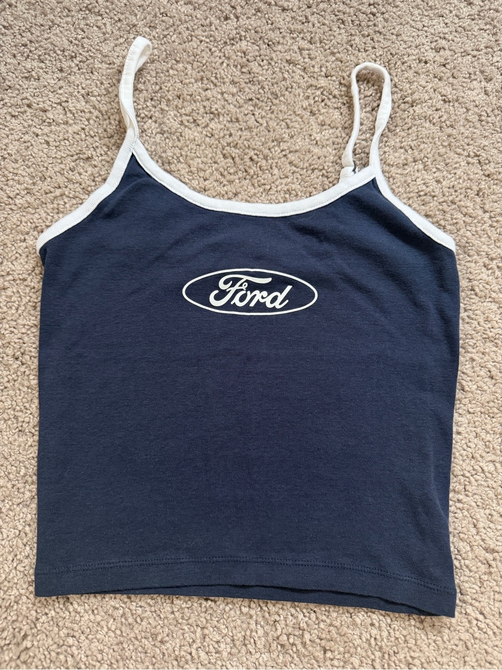 3/$25 Y2K Ford Motor Co Cropped tank top grunge hot rod western